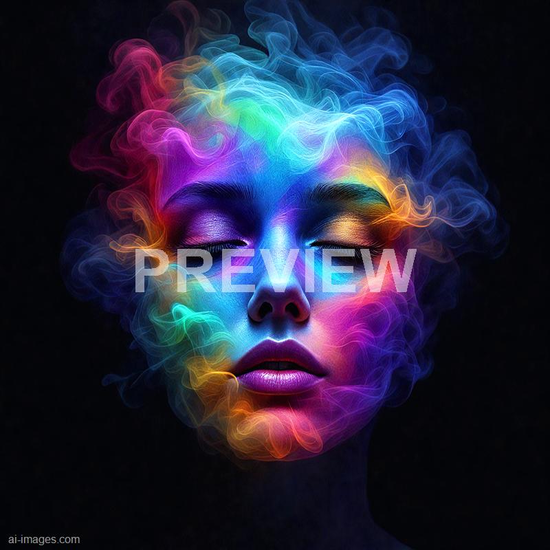 12650 - a-face-appearing-to-be-made-of-colorful-smoke-its-fea_250705010952_00001